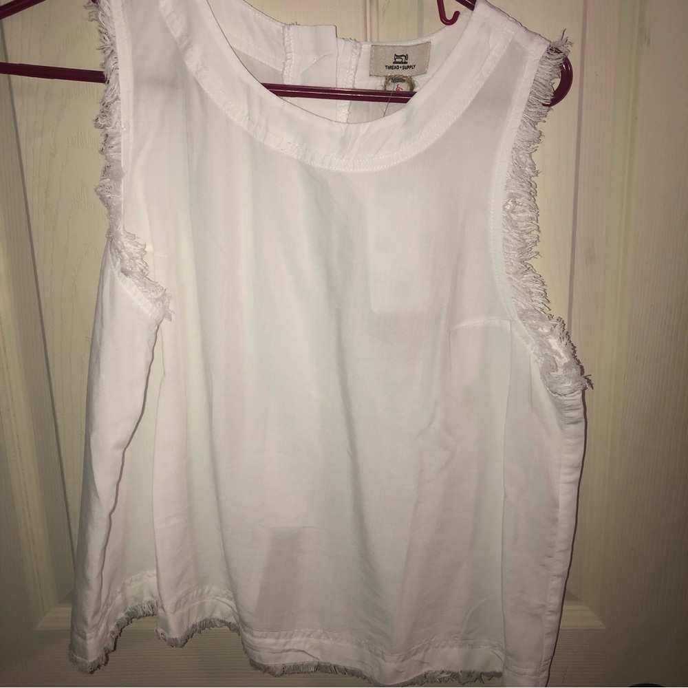 White dressy tank top